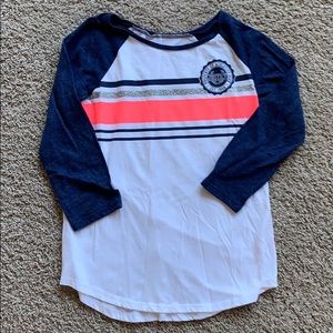 Girls Justice 3/4 Sleeve Shirt size 14